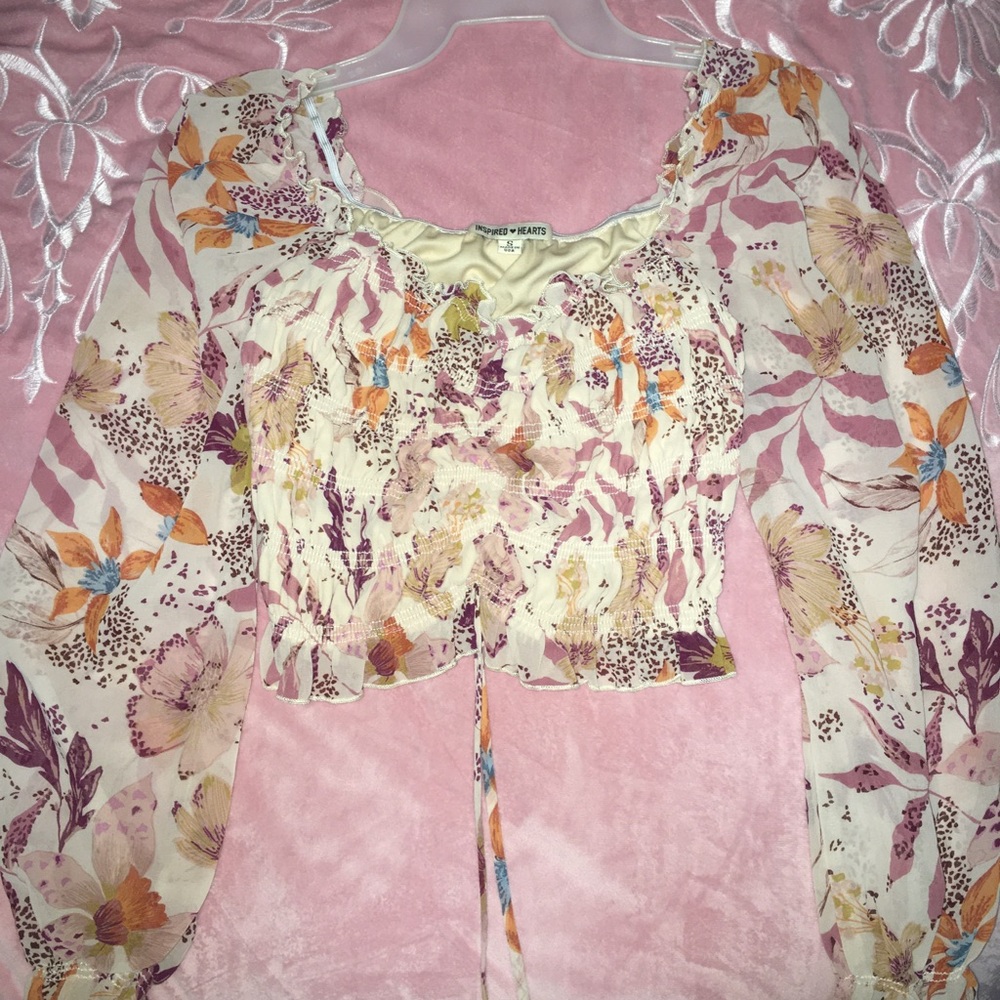 Floral Print Crop Top